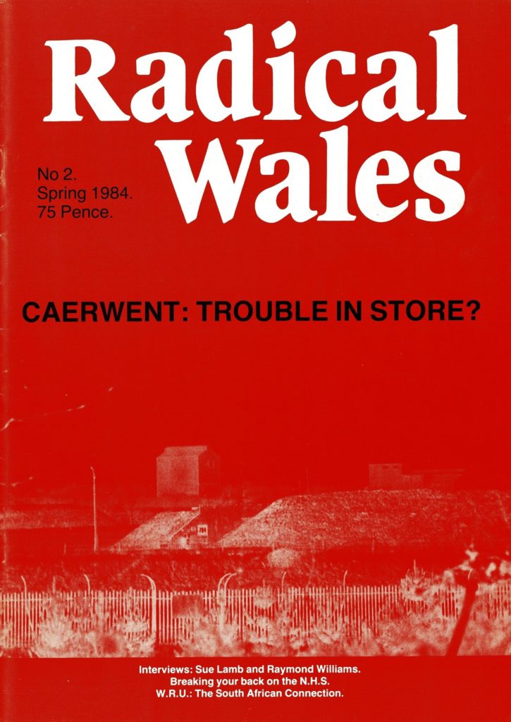 Llun o glawr ail rifyn o gylchgrawn Radical Wales, Gwanwyn 1984.
